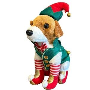 Eddy the Elf Dog Santa Buddies the Search for Santa Paws Disney Store Plush Toy